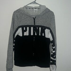 Pink zip up hoodie